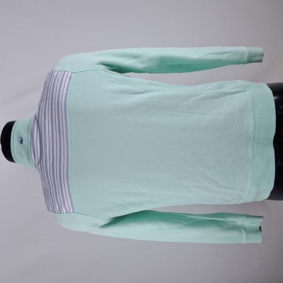 Vineyard Vines Women's 1/4 zip mint green LG casual preppy pullover sweatshirt - Picture 5 of 6